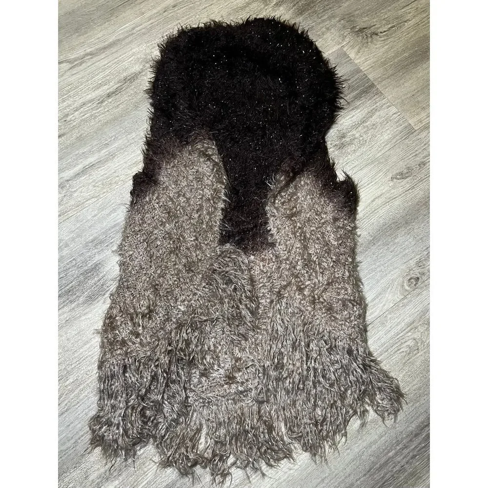 Faux furr‎ vest women's small